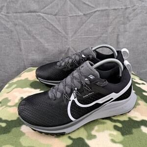 Nike React Pegasus Trail 4  Flywire Women Black Grey Running Shoes DJ6159-001